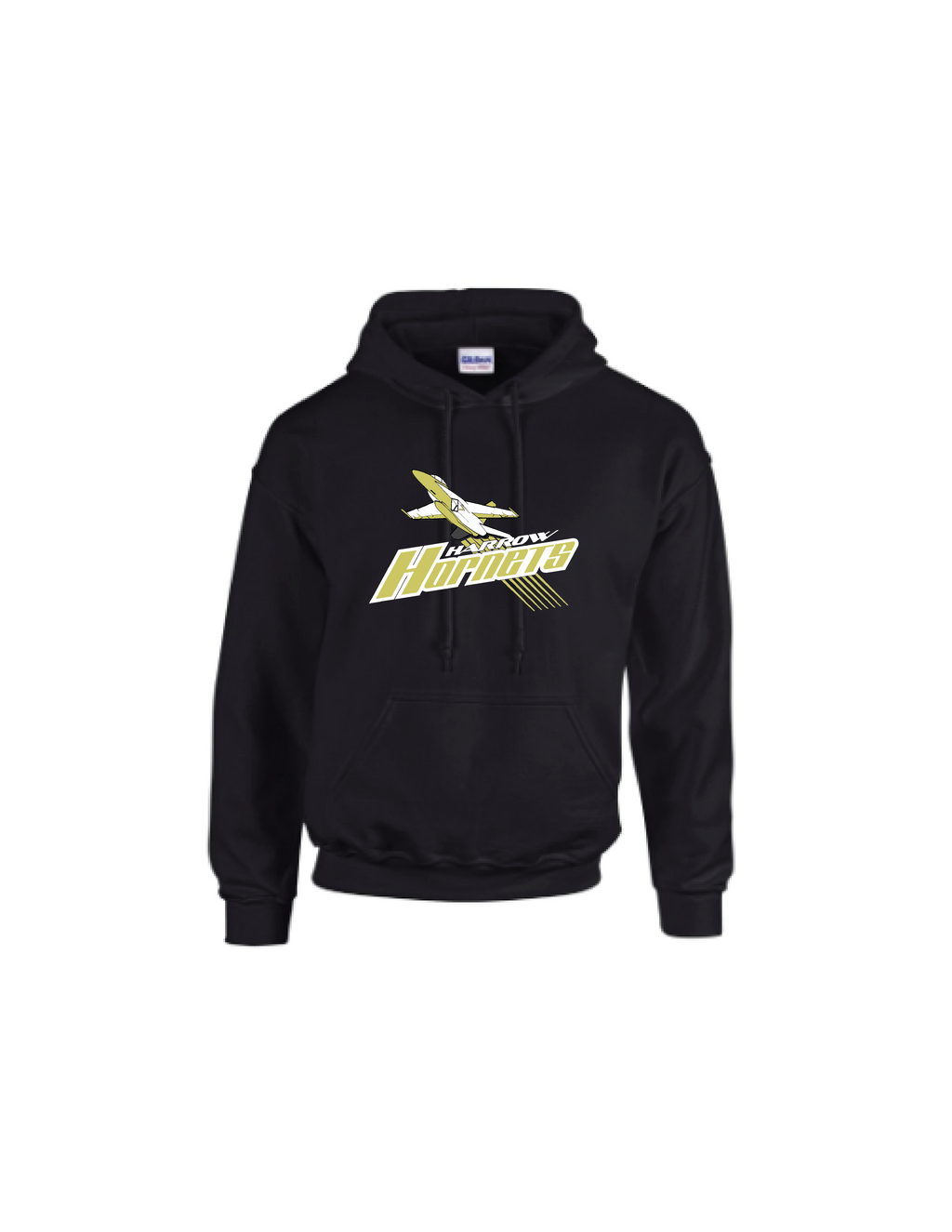 HORNETS - BLACK COTTON BLEND HOODIE