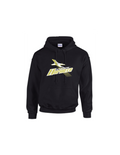 HORNETS - BLACK COTTON BLEND HOODIE