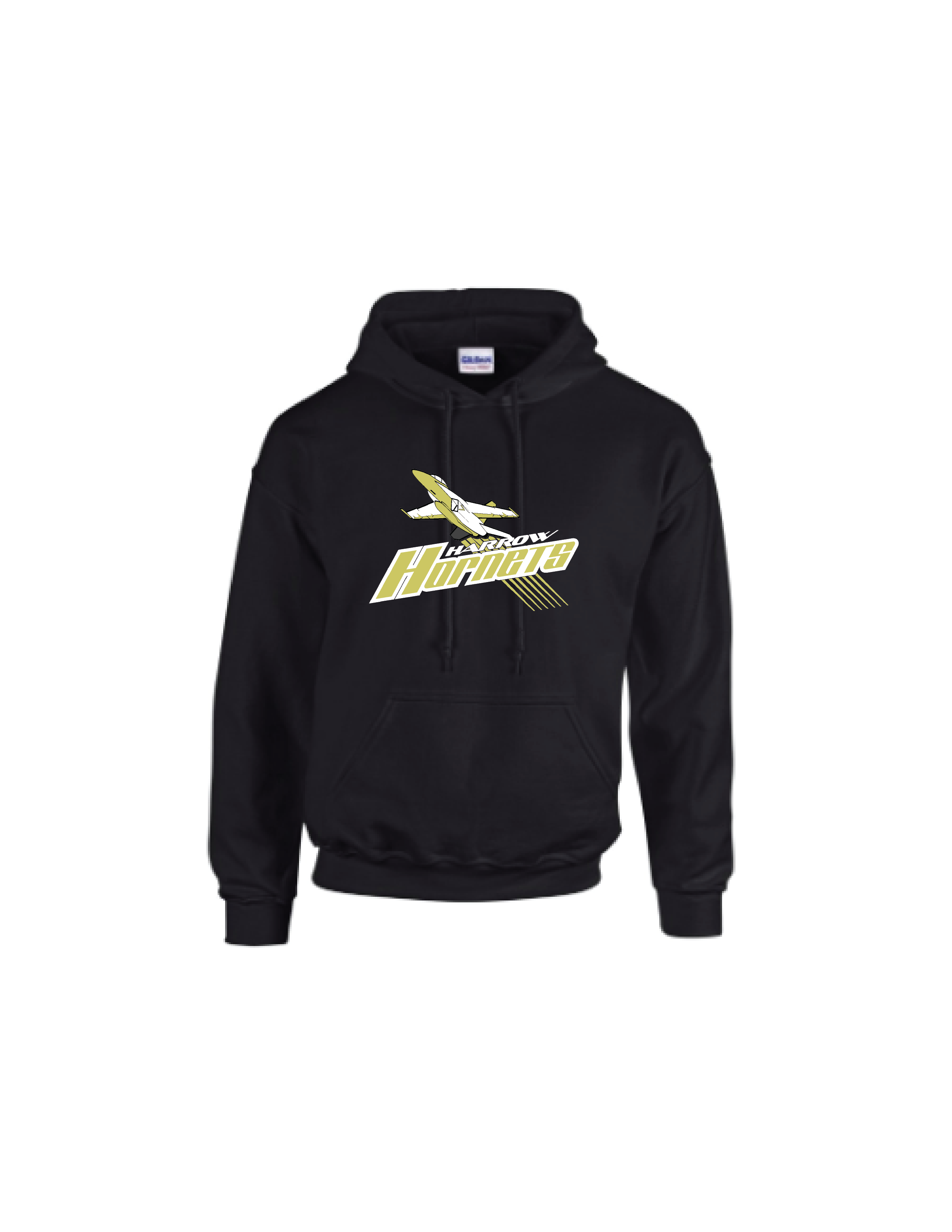 HORNETS - BLACK COTTON BLEND HOODIE