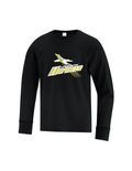 HORNETS - BLACK LONG SLEEVE COTTON TEE