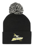 HORNETS - BLACK POM POM BEANIE