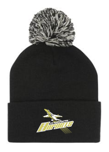 HORNETS - BLACK POM POM BEANIE