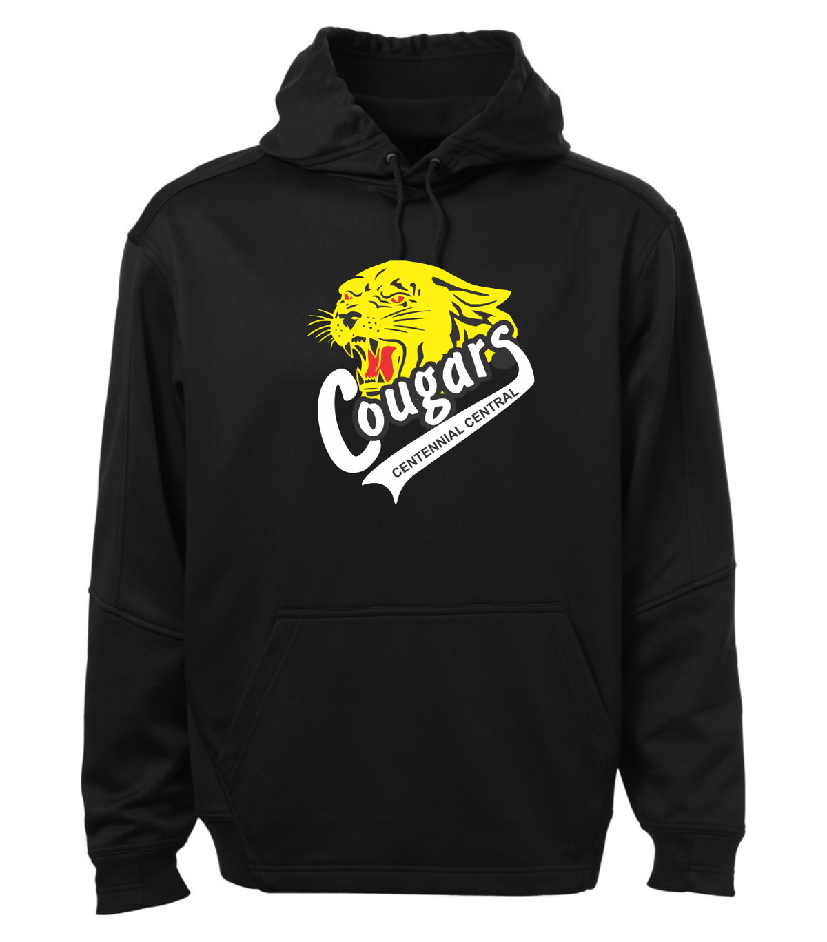 CENTENNIAL - BLACK PERFORMANCE FLEECE HOODIE