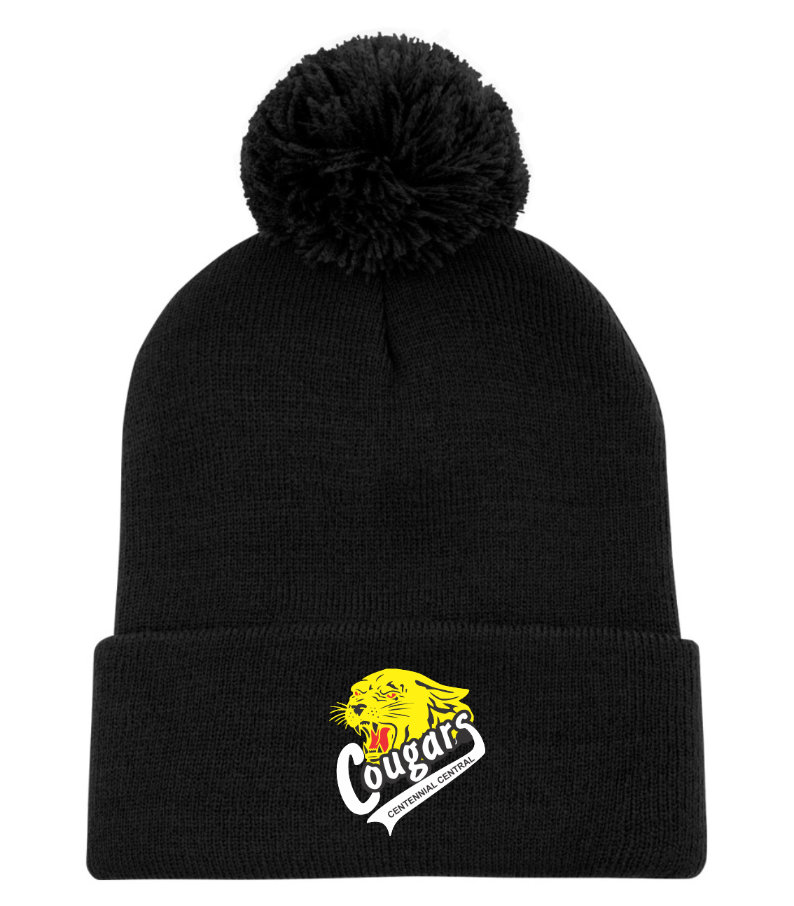 CENTENNIAL - BLACK POM POM TOQUE