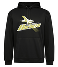HORNETS - BLACK PERFORMANCE FLEECE HOODIE