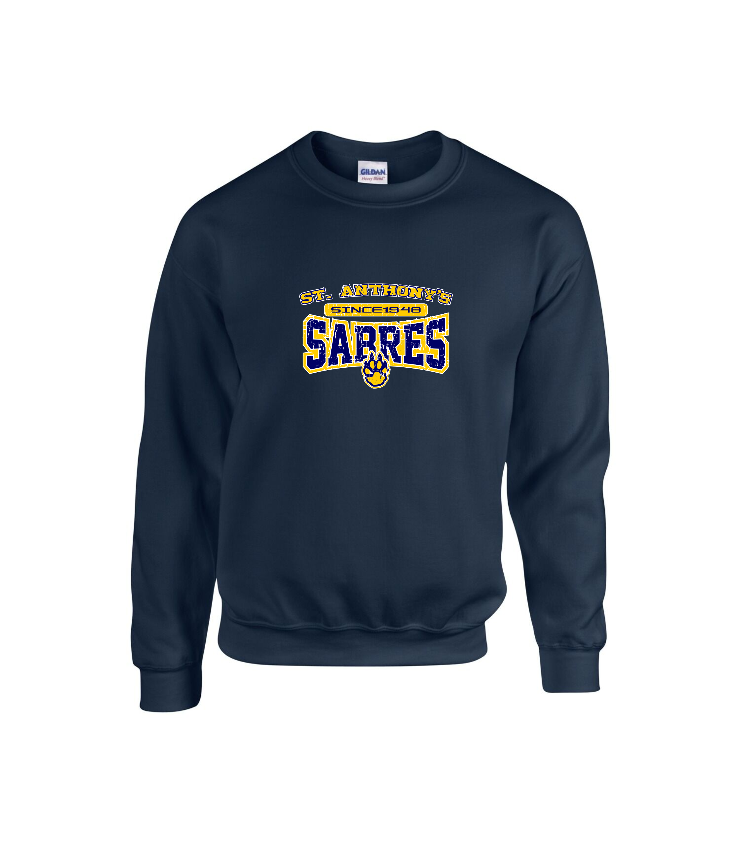 SABRES - NAVY COTTON BLEND CREWNECK SWEATSHIRT