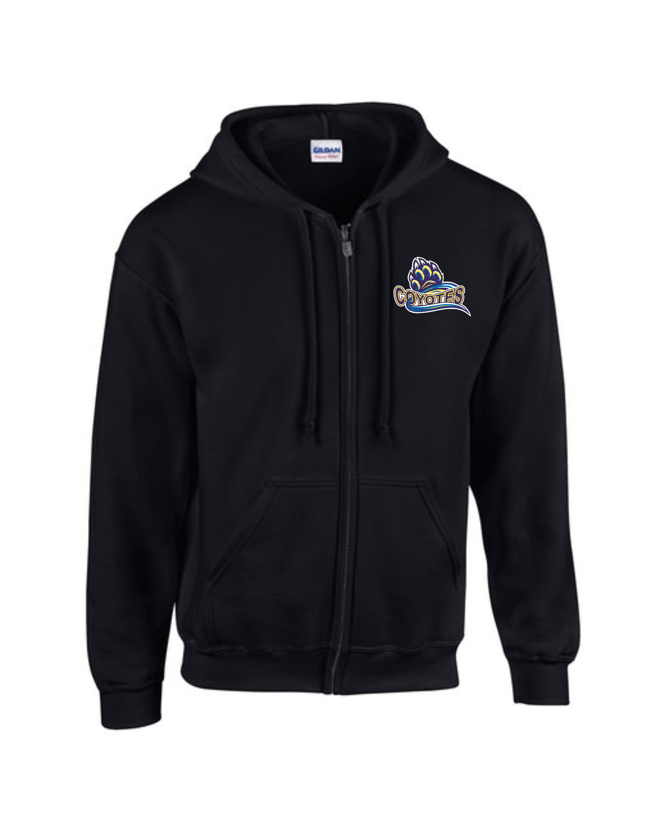 EMDS Elementary Black Cotton Full Zip Hoodie