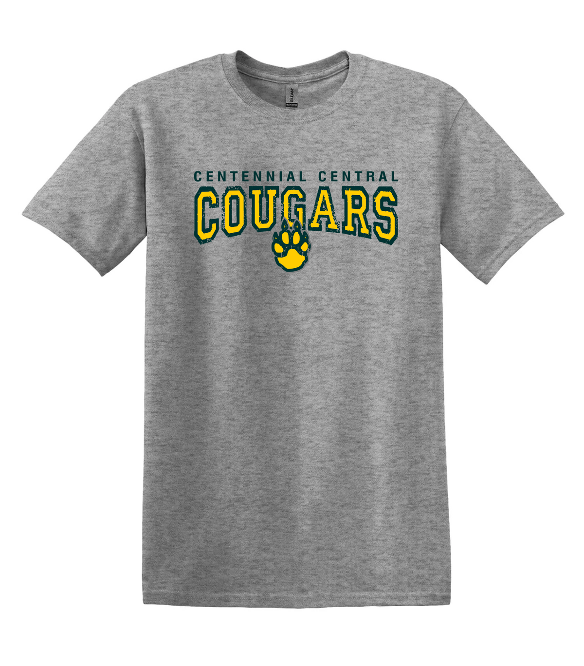 CENTENNIAL - GREY COTTON SHORT SLEEVE TEE