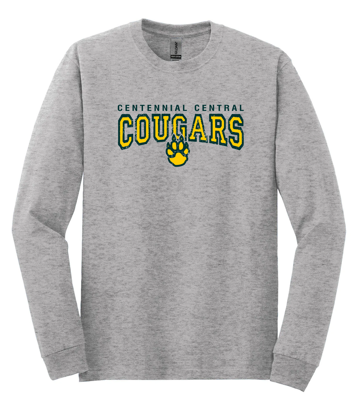 CENTENNIAL - GREY LONG SLEEVE COTTON TEE
