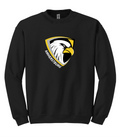 EAGLES - BLACK COTTON BLEND CREW NECK SWEATSHIRT
