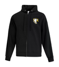 EAGLES - BLACK COTTON BLEND FULL ZIP HOODIE