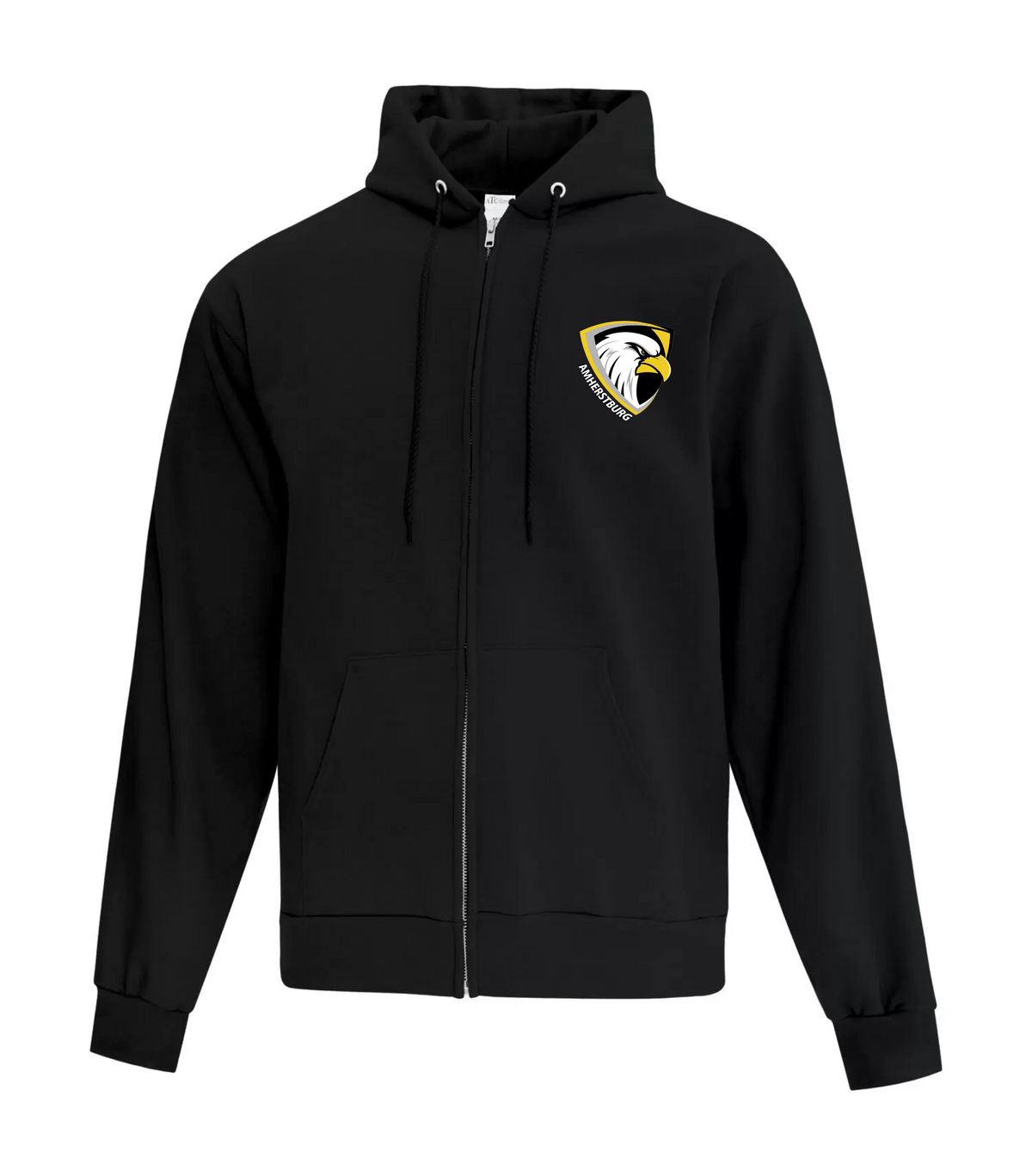 EAGLES - BLACK COTTON BLEND FULL ZIP HOODIE