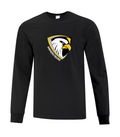 EAGLES - BLACK 100% COTTON LONG SLEEVE TEE