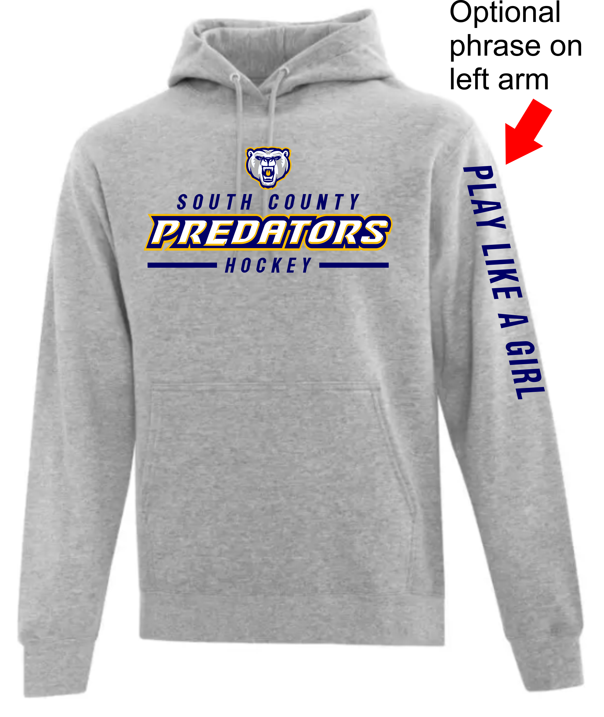 PREDS - NHL STYLE COTTON BLEND HOODIE