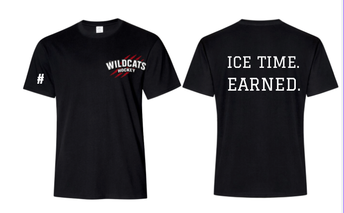 WILDCATS - BLACK RINGSPUN TEE