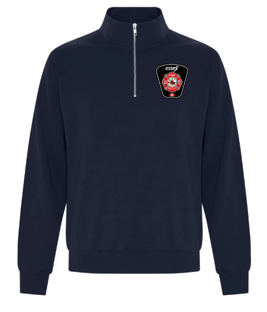 ESSEX FIRE NAVY 1/4 ZIP