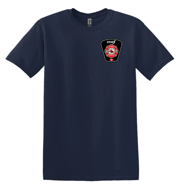 ESSEX FIRE NAVY COTTON SHORT SLEEVE TEE