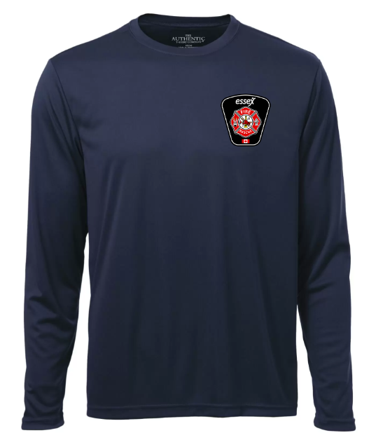 ESSEX FIRE NAVY LONG SLEEVE PERFORMANCE TEE