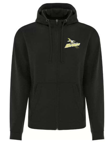 HORNETS - BLACK PERFORMANCE FULL ZIP