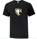 EAGLES - BLACK COTTON SHORT SLEEVE TEE