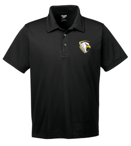 EAGLES - BLACK STAFF POLO