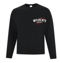 WILDCATS - BLACK COTTON CREWNECK