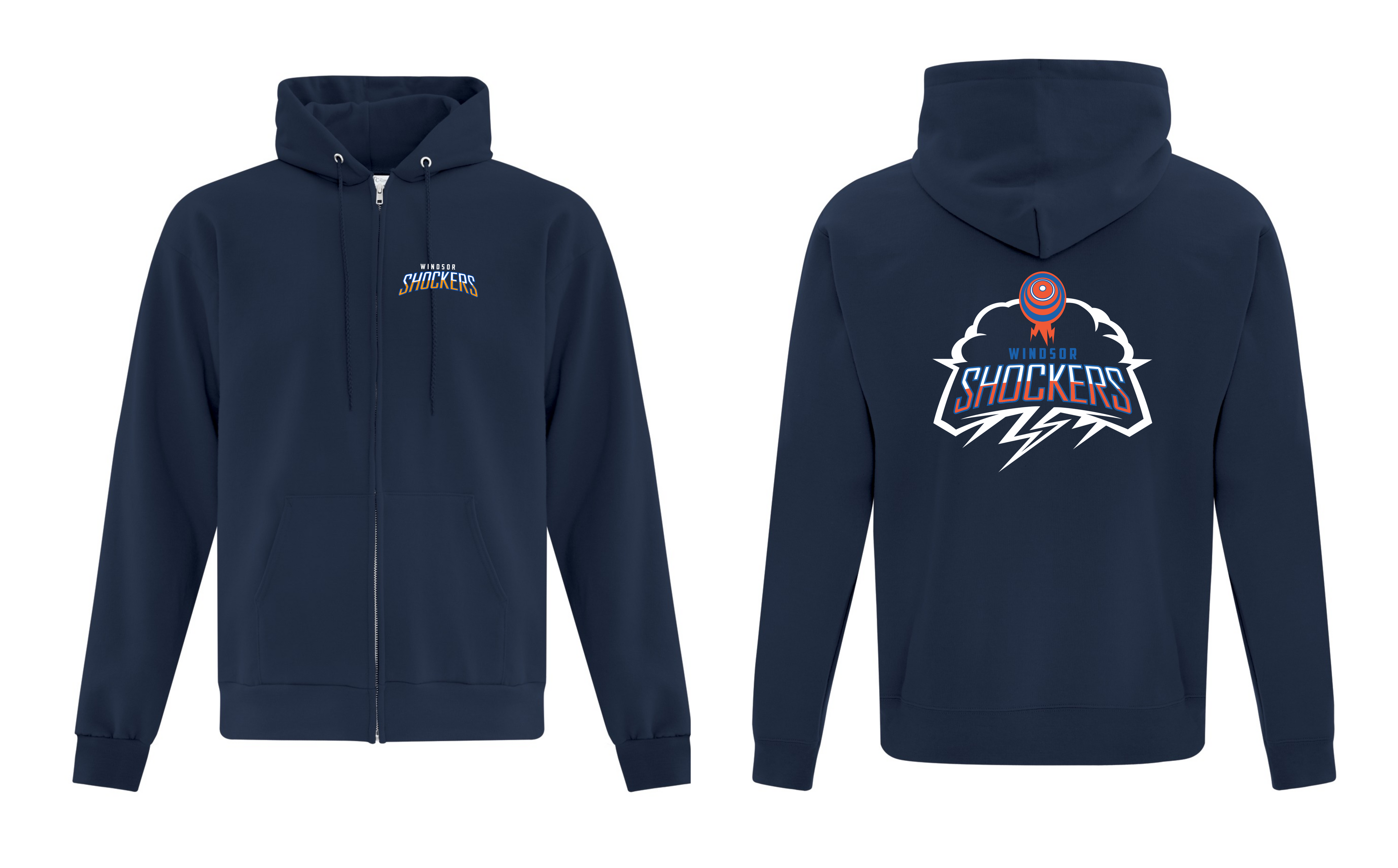 Windsor Shockers Zip-Up Hoodie