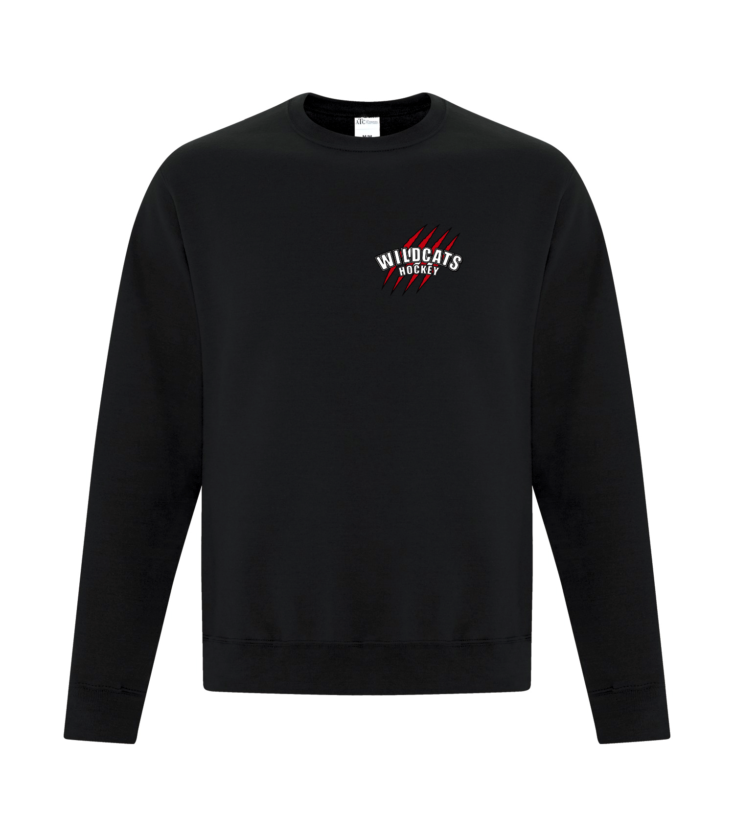 WILDCATS - BLACK COTTON CREWNECK