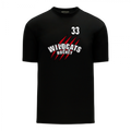 WILDCATS - BLACK PERFORMANCE TEE